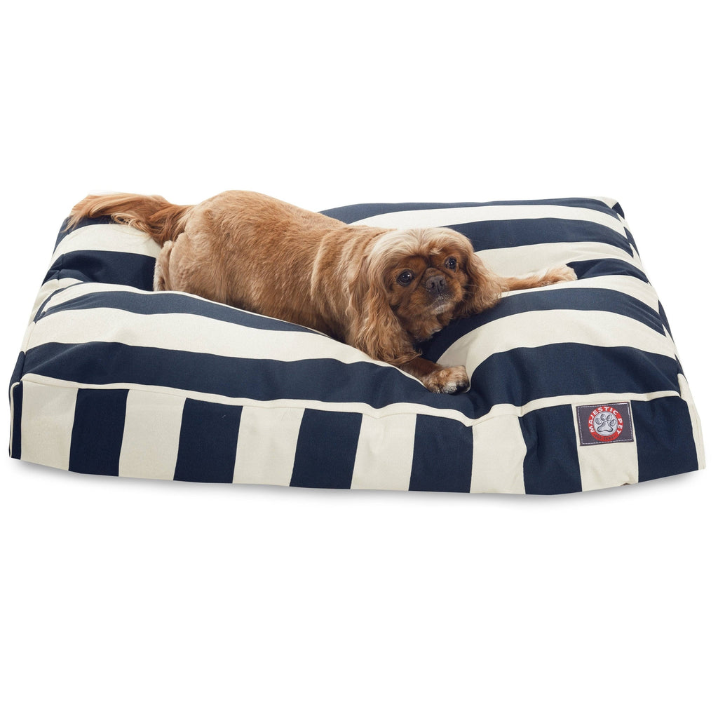 Vertical Stripe Sand Rectangle Dog Bed J3683