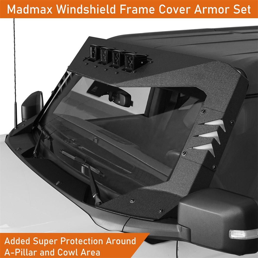 Windshield Visor Frame Cover Roof Sun Cowl Body Armor P328086