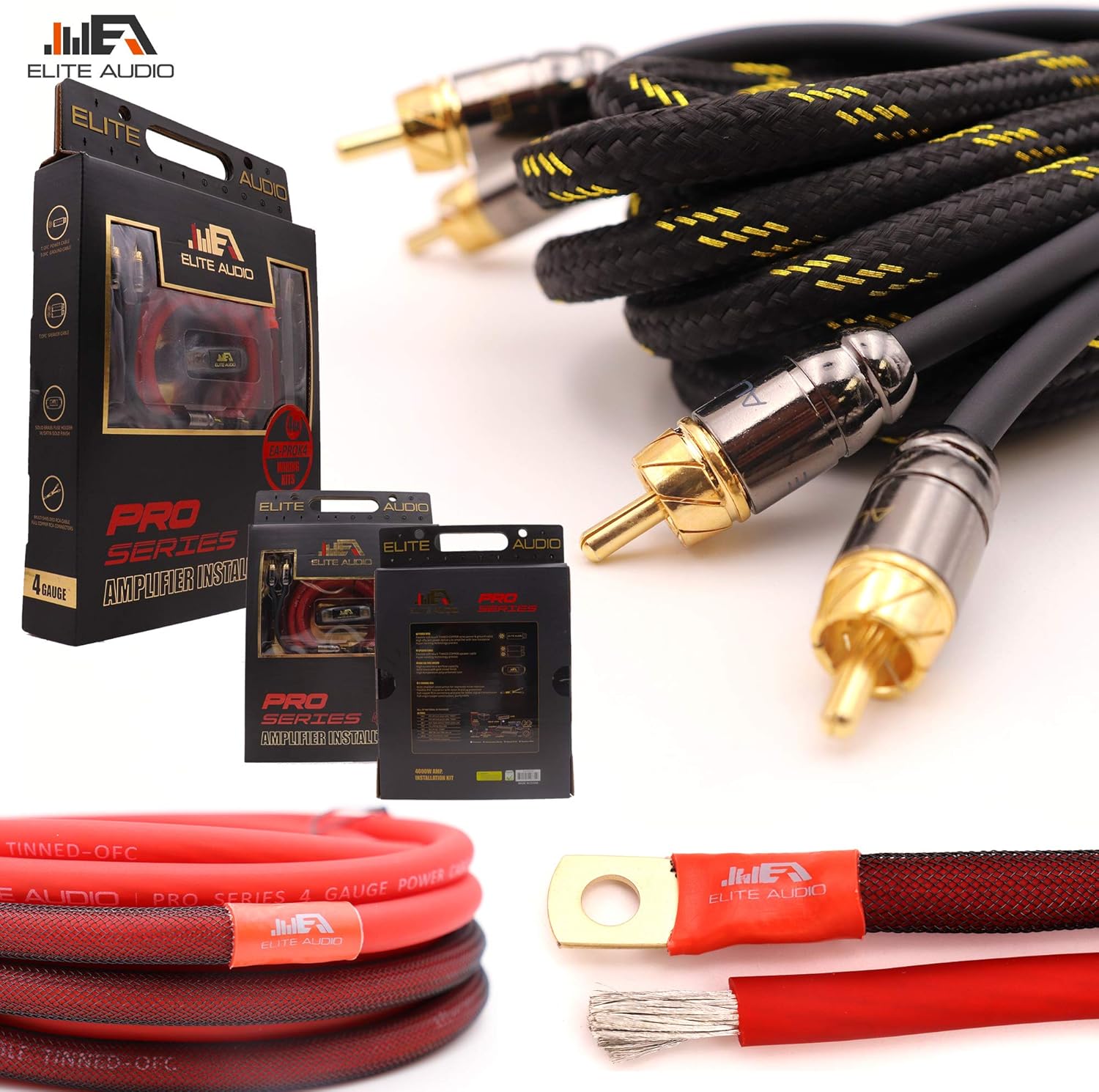 0 Gauge 100% Copper Amplifier Installation Wiring Kit with 20 feet Copper Wire O87924