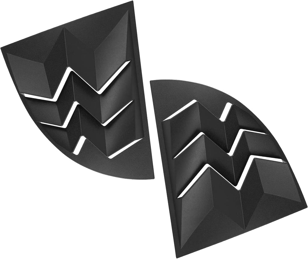 Matte Black Quarter Side Window Louvers for Ford Mustang 1999-2004 Coupe 2-Door Pack of 2 I50973