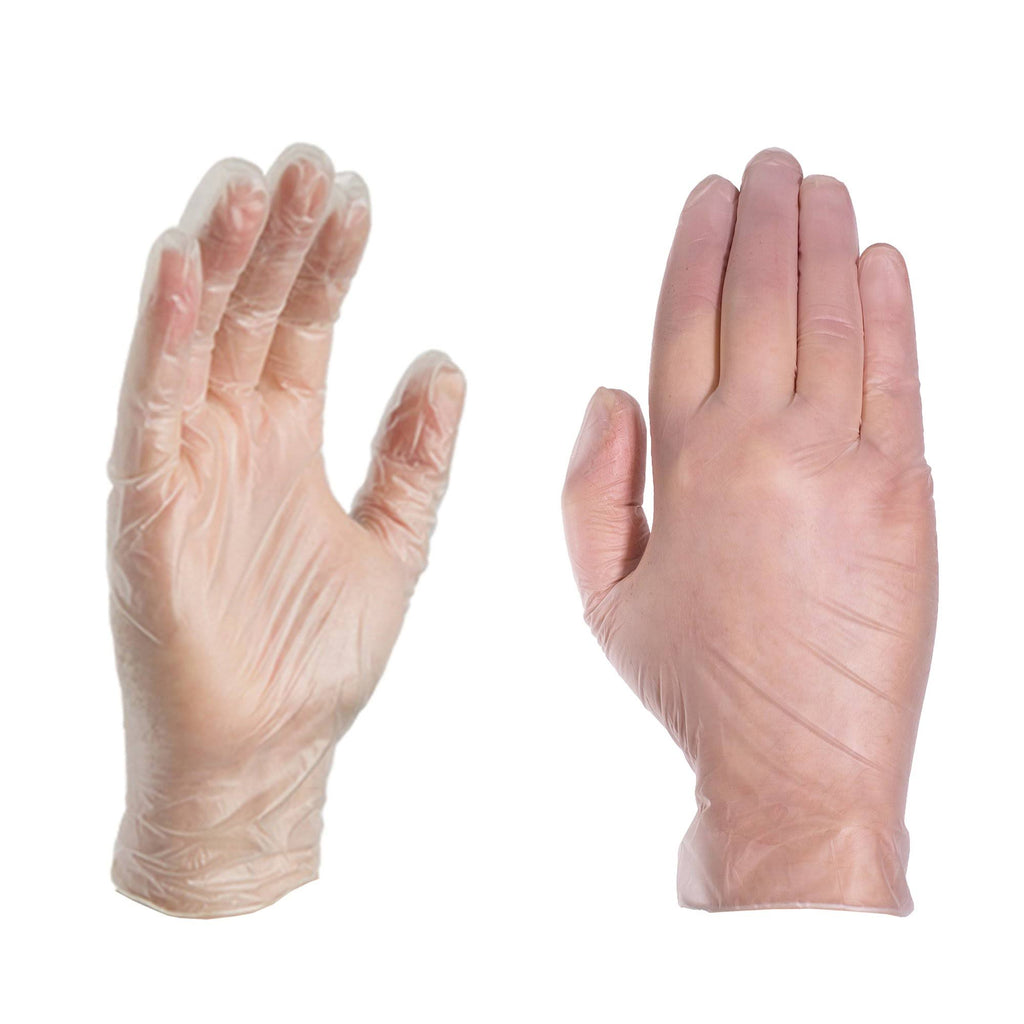 Clear Vinyl Exam Disposable Gloves (Case of 1000) Z8775