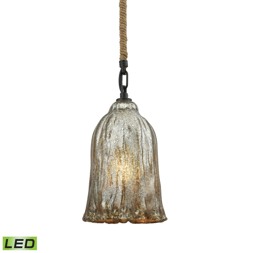 Oil Rubbed Bronze Glass Pendant Light H7865