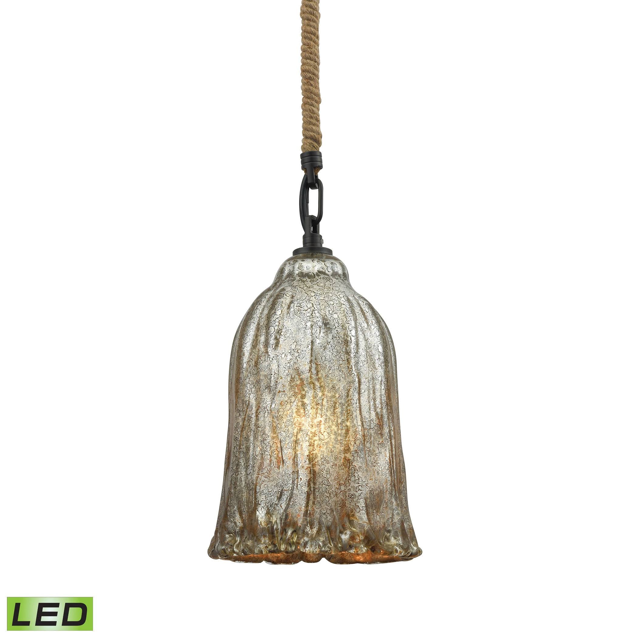 Oil Rubbed Bronze Glass Pendant Light H7865