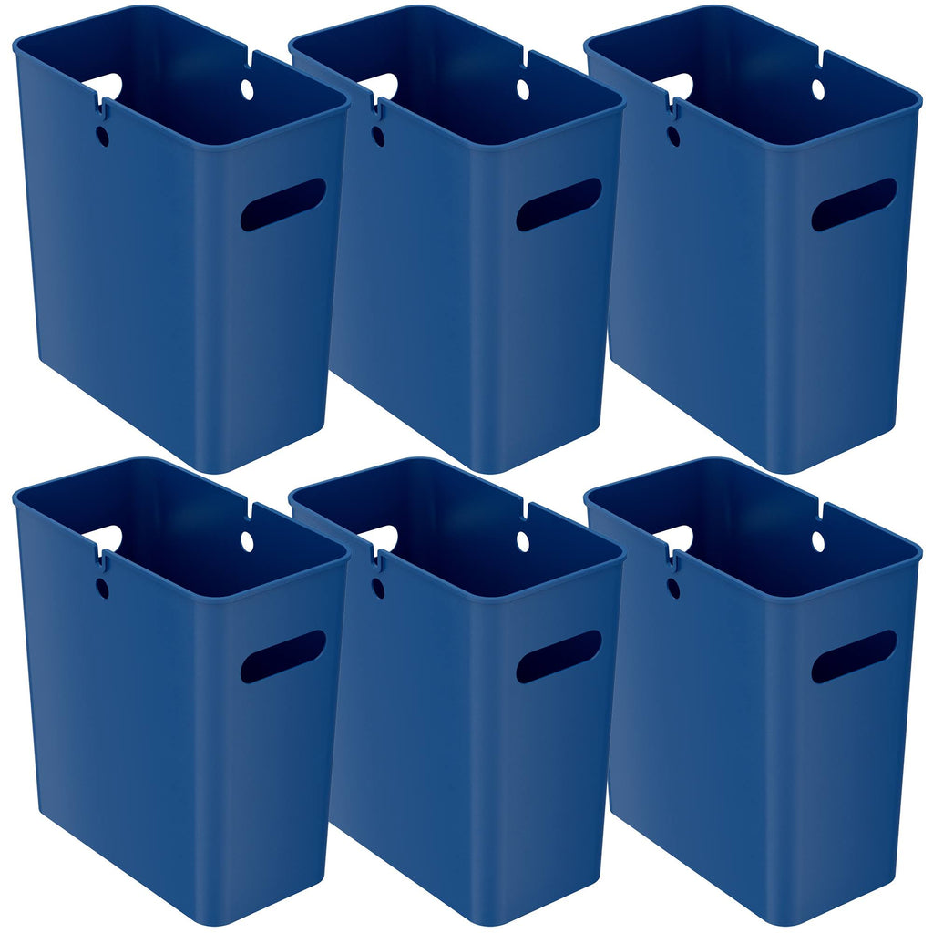 4.2 gal Polypropylene Trash Can with Handles, Pack of 6 L789779