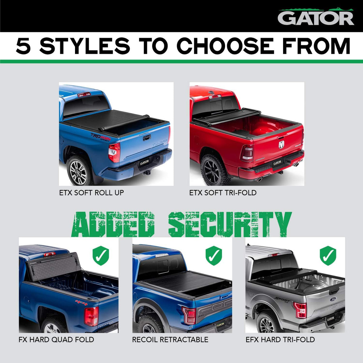 Hard Tri-Fold Truck Bed Tonneau Cover for Toyota Tundra 6' 7" Bed C567183
