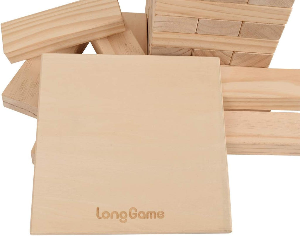 Jumbo Wood Stacking Lawn Yard Game with Carry Bag T732095