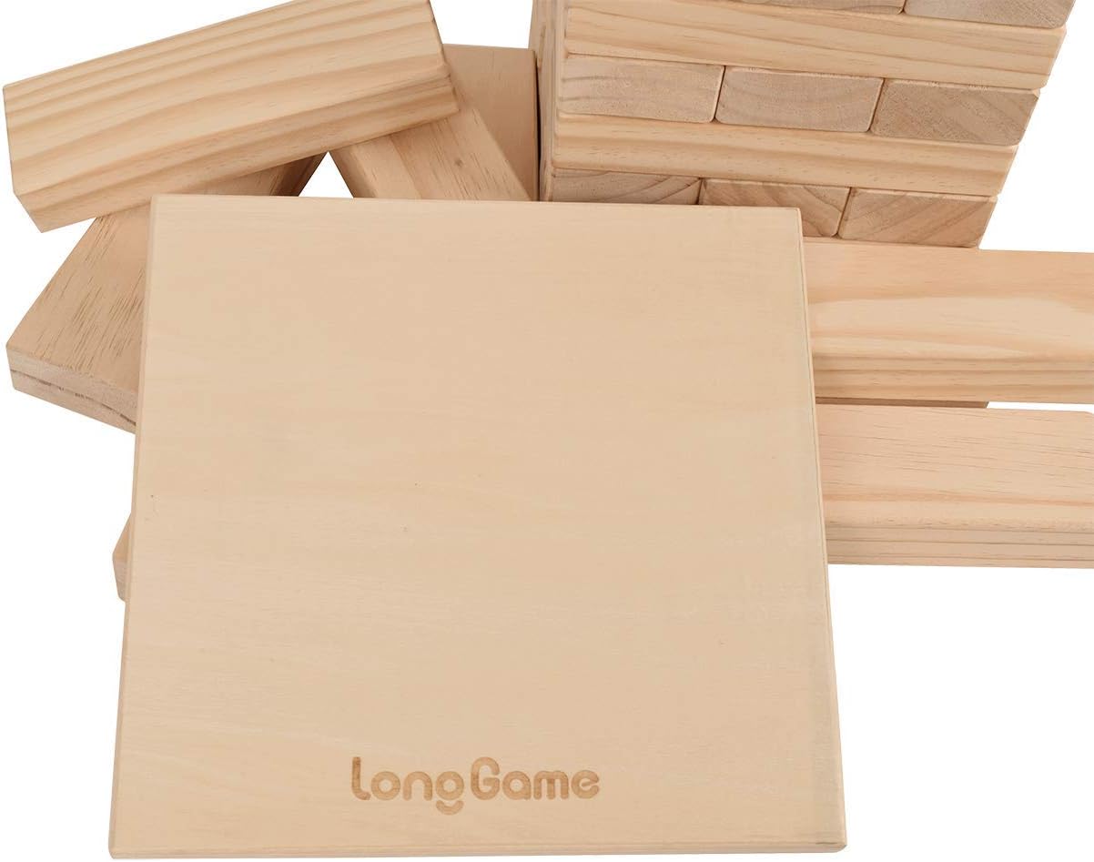 Jumbo Wood Stacking Lawn Yard Game with Carry Bag T732095