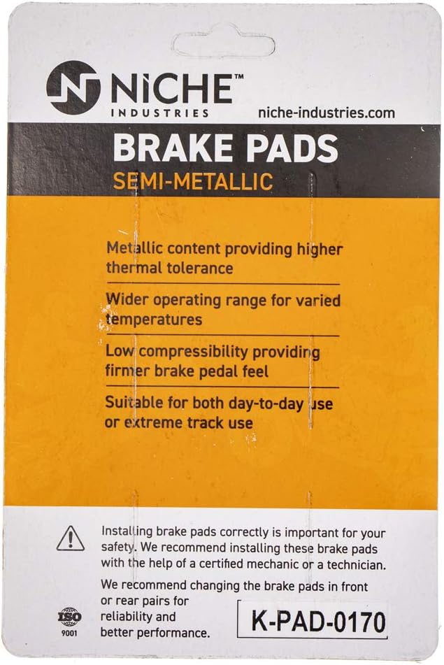 Brake Pad Set Semi-Metallic Pack of 2 J190007