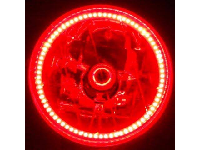 Red 7in Sealed Beam D6816