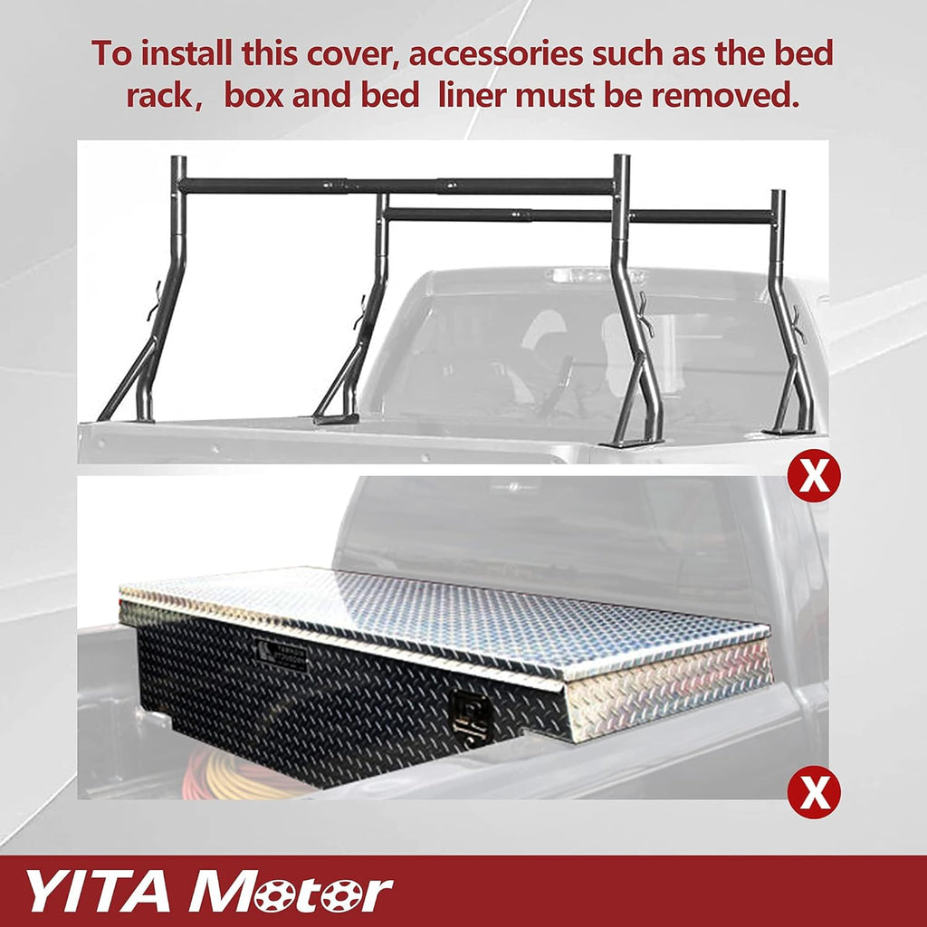 Soft Tri Fold Truck Bed Tonneau Cover A4086