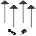 Bronze LED Scalloped Path Light Landscape Kit C837199