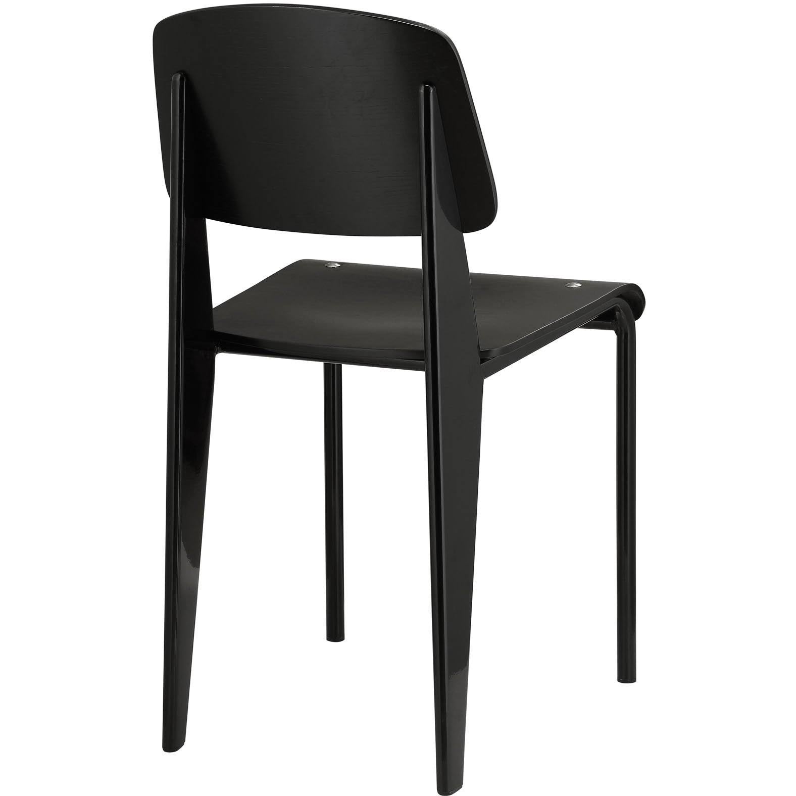 Walnut Black Dining Side Chair X167906