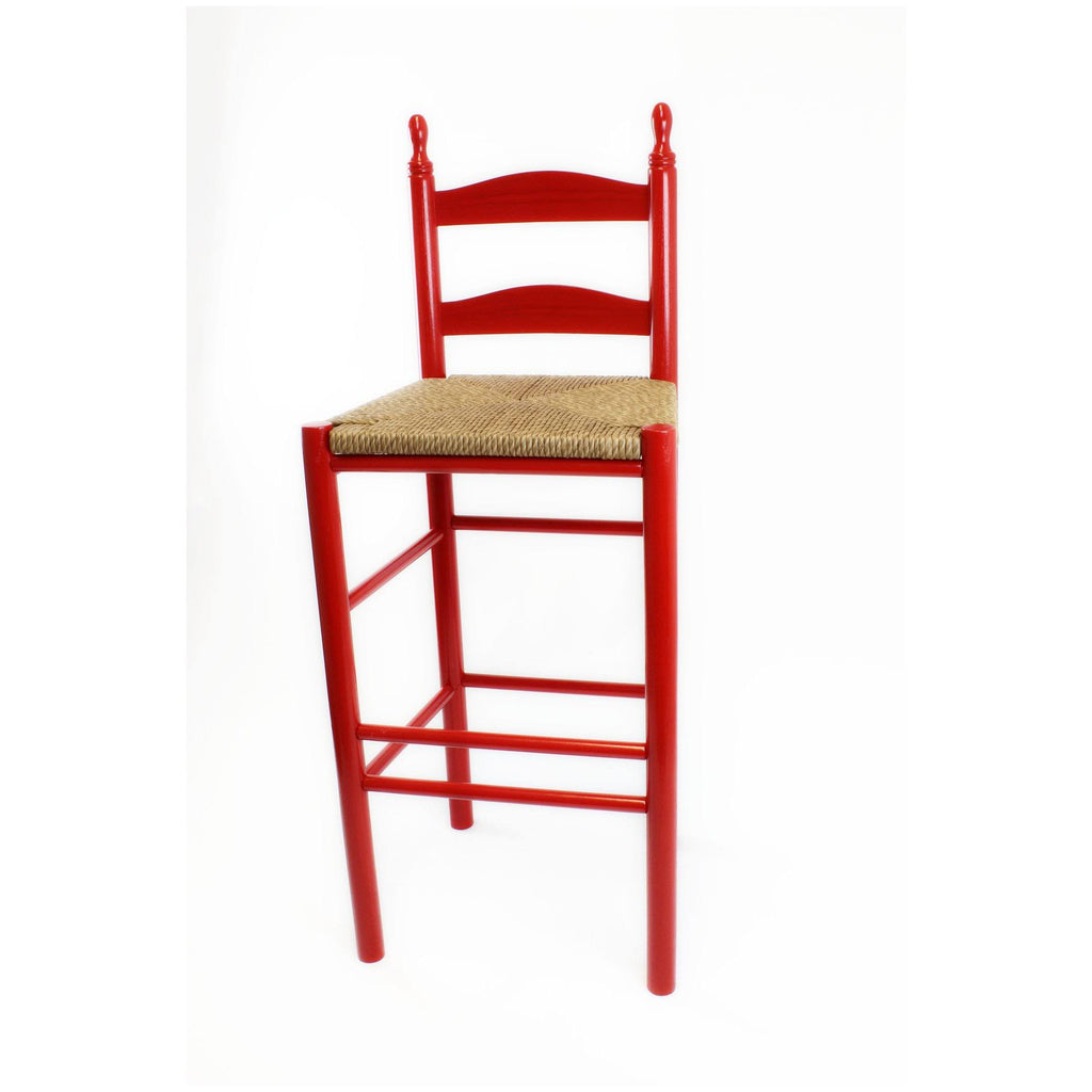 Red Wood Ladderback Barstool S691107