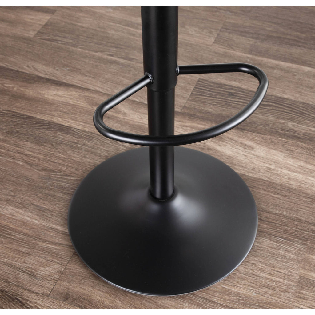 Set of 2 Brown Faux Leather Bar Stool O77553