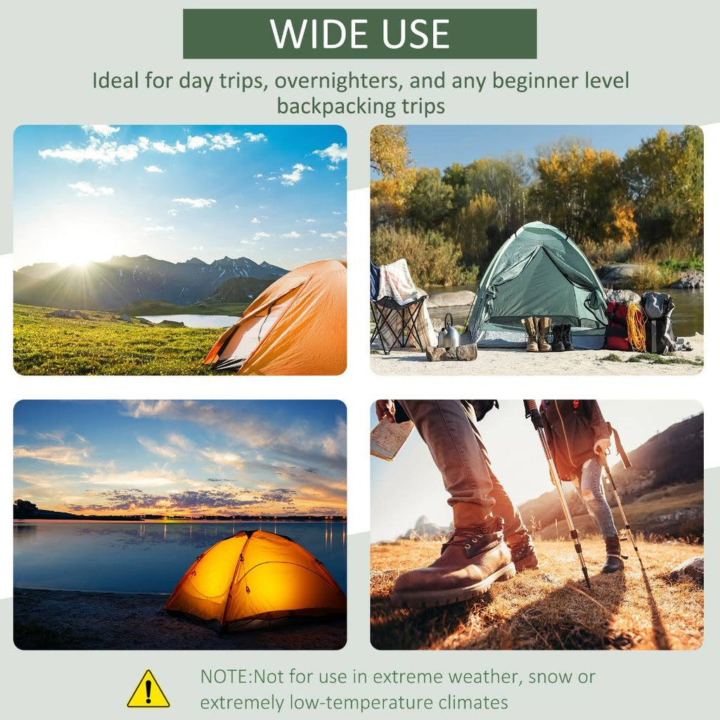2 Person Waterproof Double Layer Camping Tent W958417