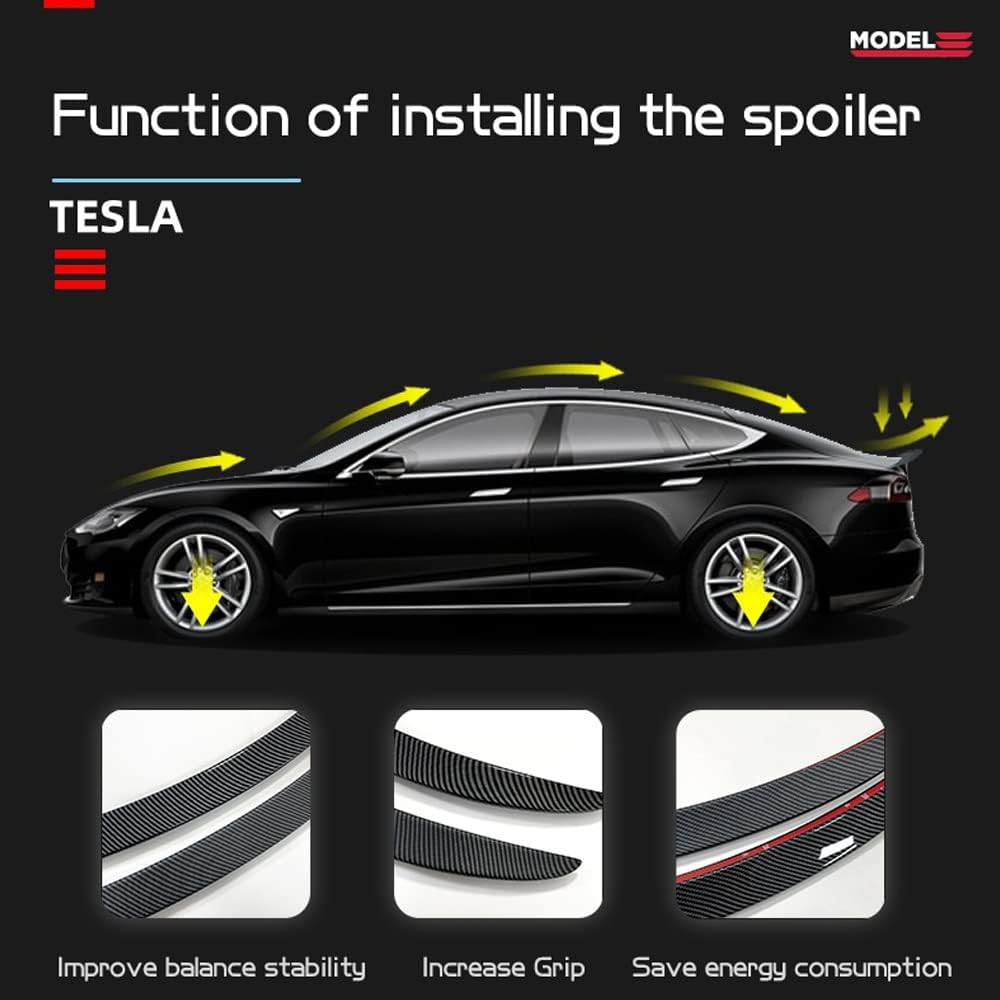 Matte Carbon Fiber Rear Trunk Spoiler B408939