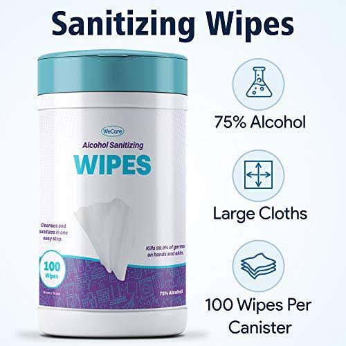Alcohol Sanitizing Wipes - 1,200 Count - 75% Alcohol V38680