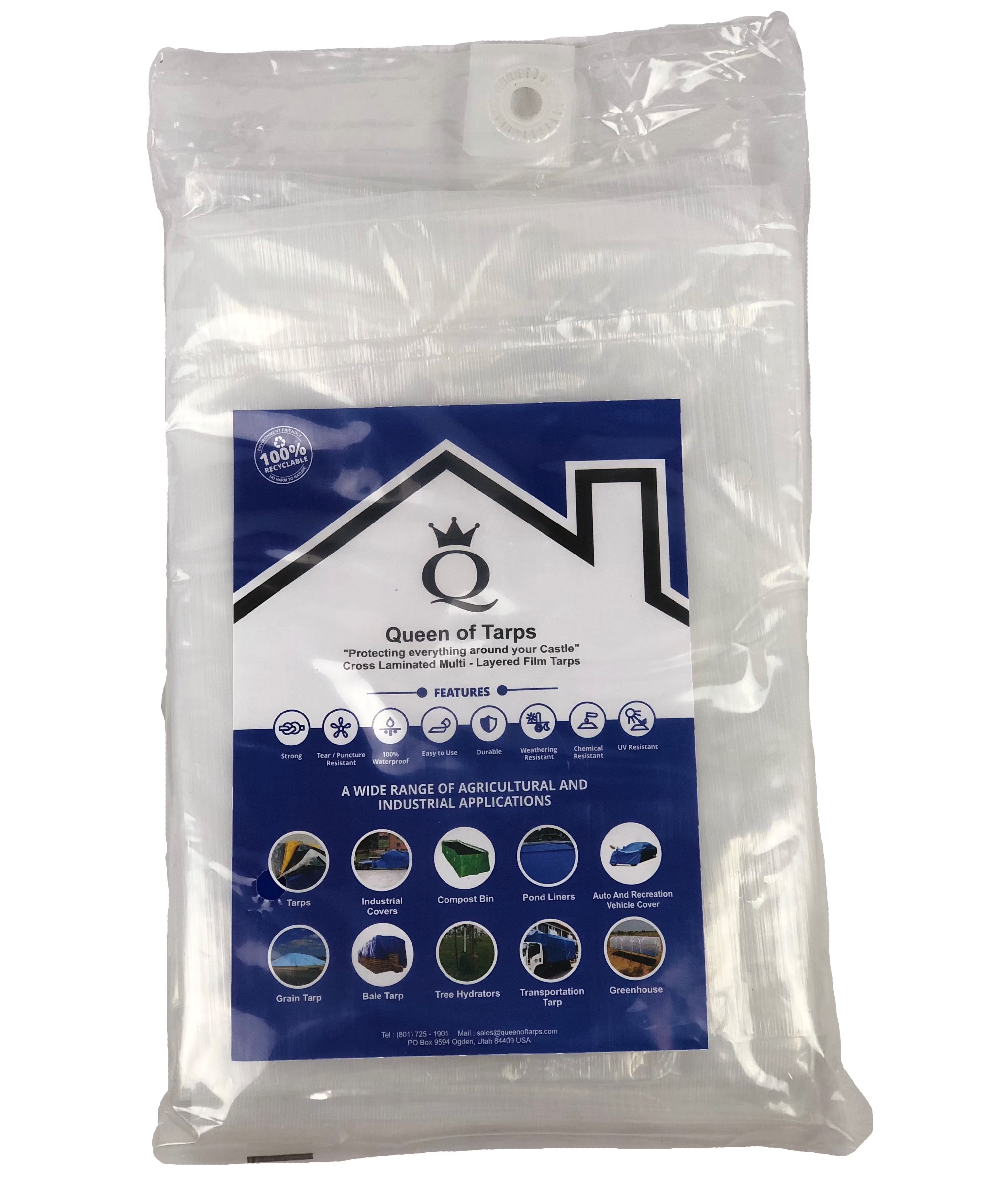 30x50 Heavy Duty Translucent Polymer Tarp M444
