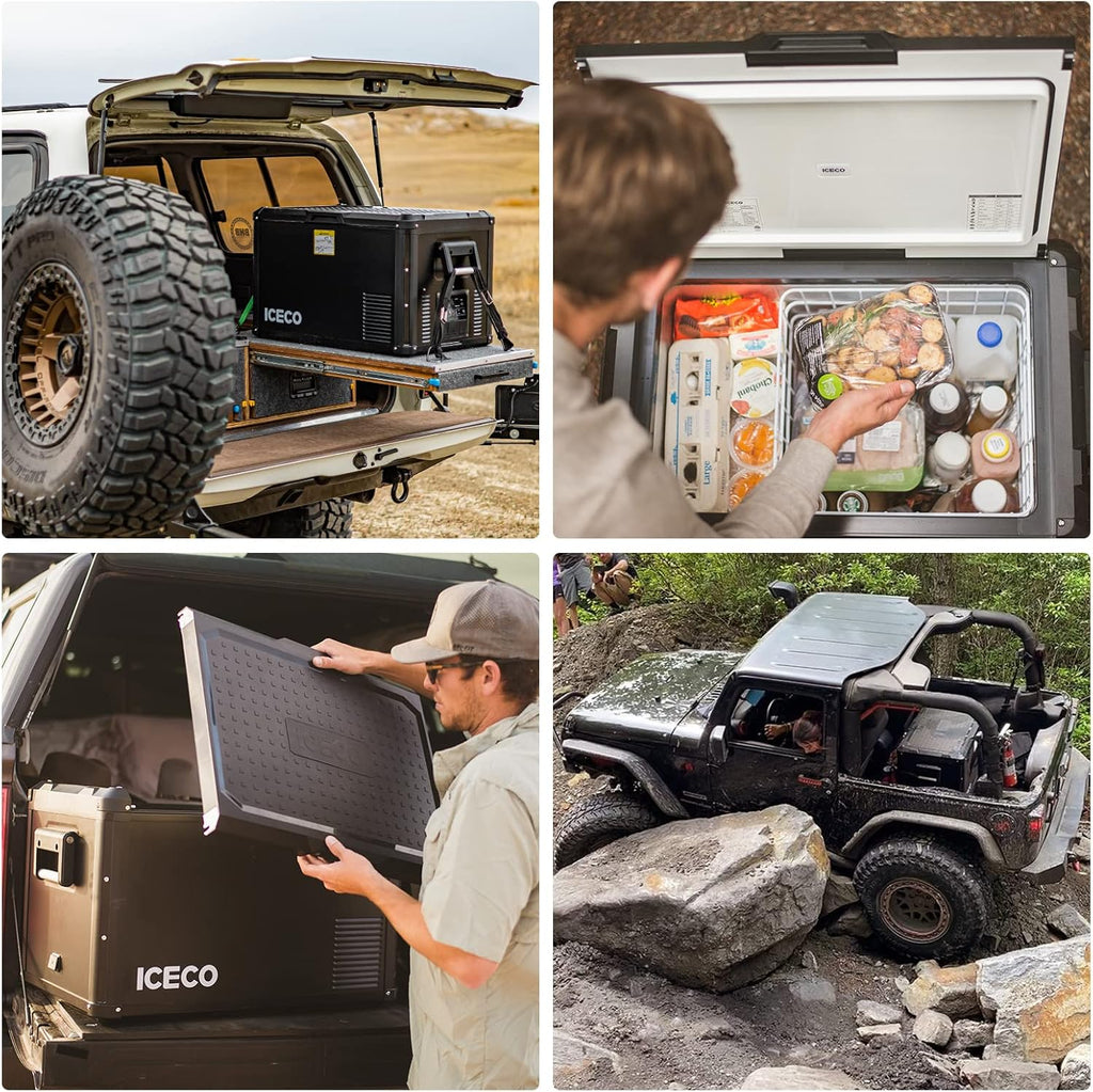 Portable Refrigerator, 45L Steel Compact Refrigerator, 47 Quarts U55415