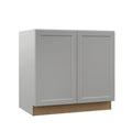 Full Door Height Bathroom Vanity Base Cabinet in Heron Gray P91541