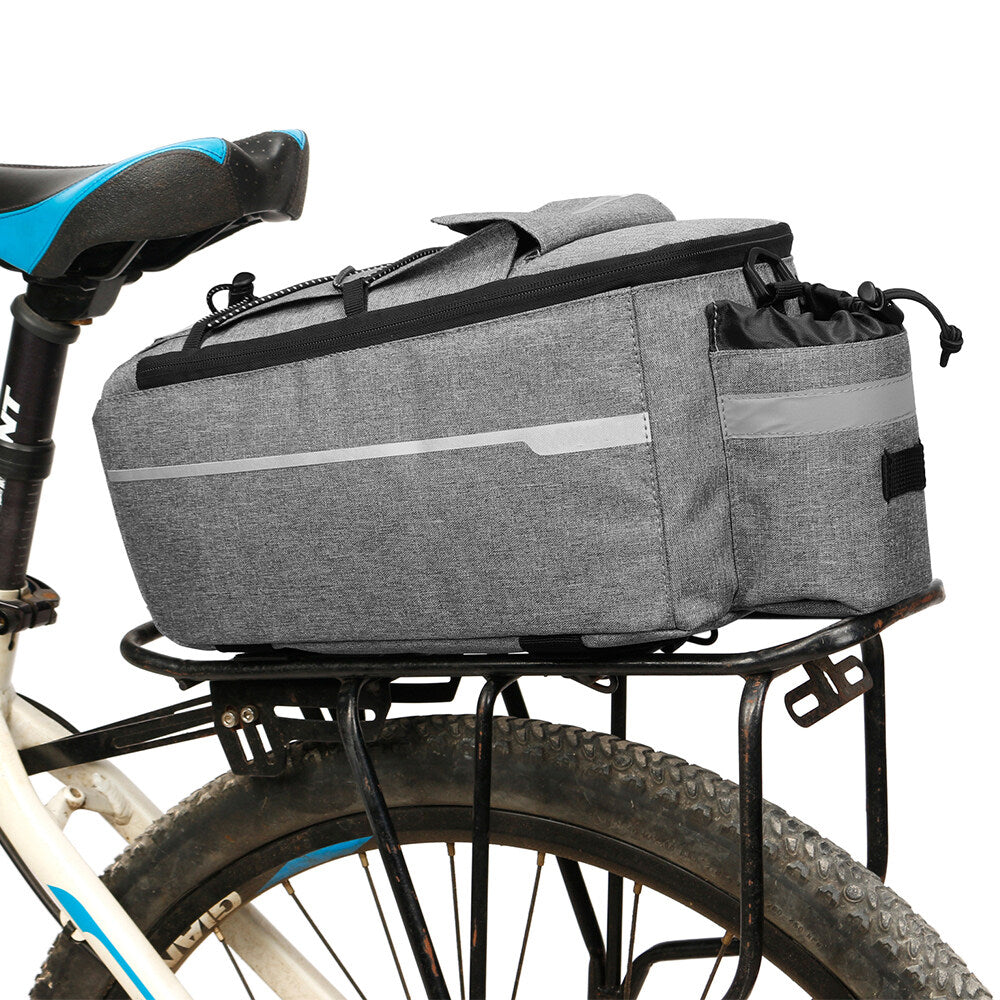 Insulated Trunk Cooler Bag Cycling Bicycle Rear Rack Storage Luggage Bag Reflective MTB Bike Pannier Bag Shoulder Bag I206