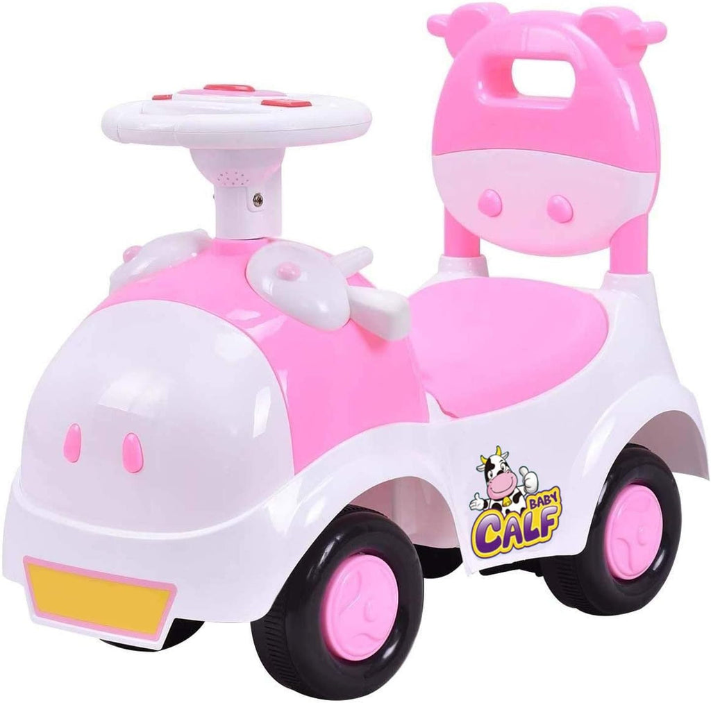 3-in-1 Baby Walker Ride On Toy Sliding Car Pushing Cart with Sound - Black/White Pack of 2 H96582