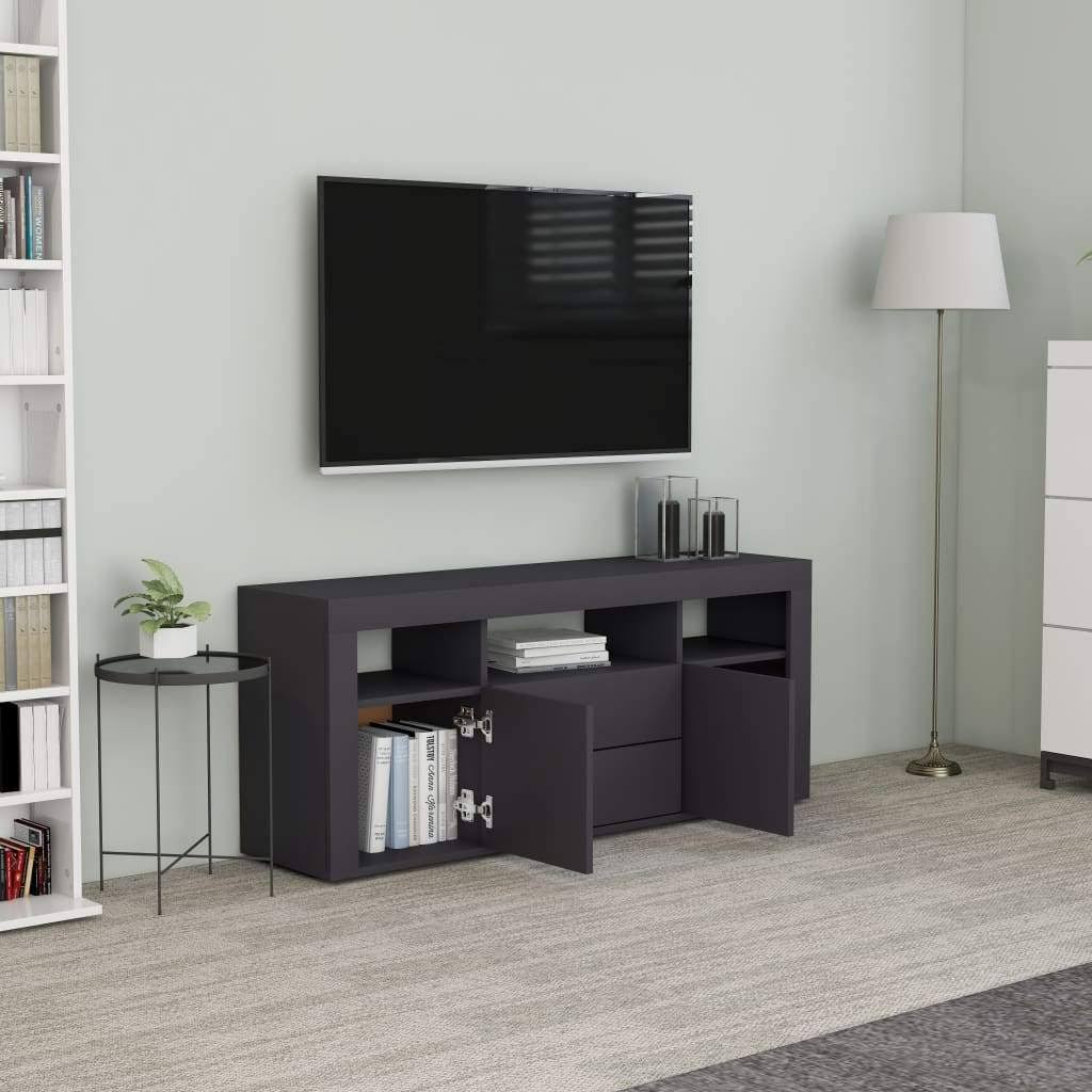 High Gloss White TV Cabinet Chipboard K865125