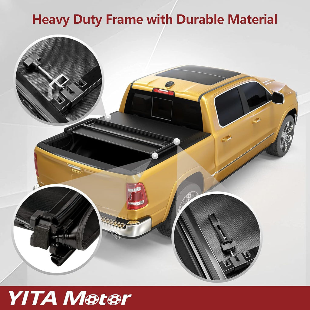 Soft Tri Fold Truck Bed Tonneau Cover A4086