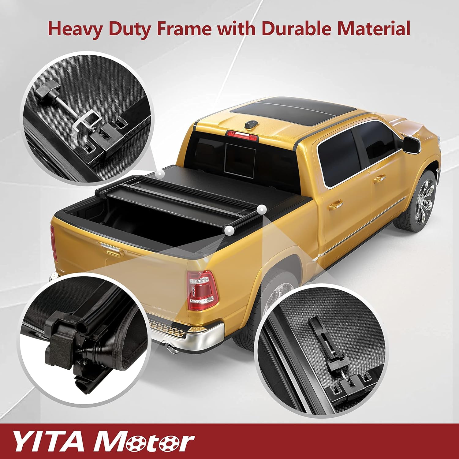 Soft Tri Fold Truck Bed Tonneau Cover A4086