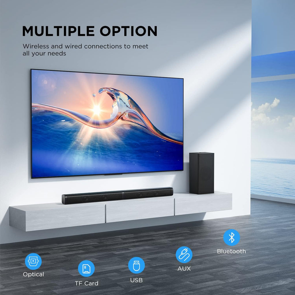 2.1 CH Ultra-Slim Sound Bar with Subwoofer M242962