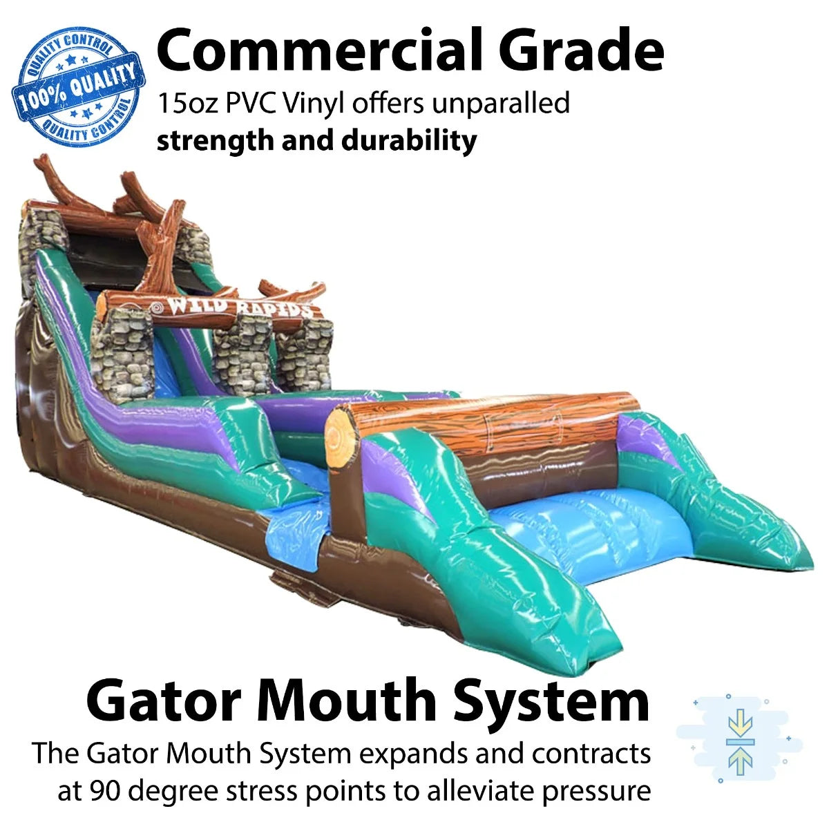 Inflatable Water Slide with Blower, 21' F204272