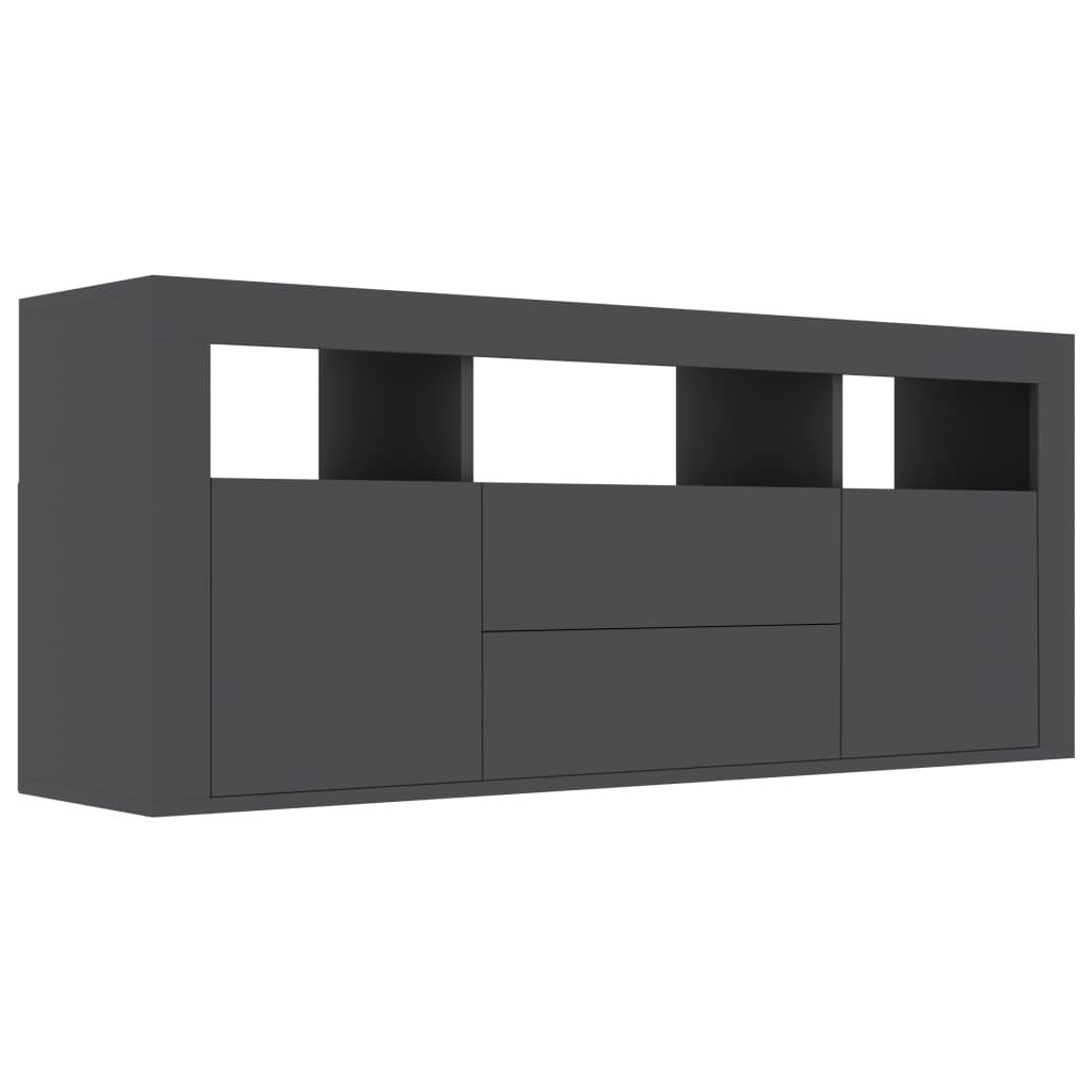 High Gloss White TV Cabinet Chipboard K865125