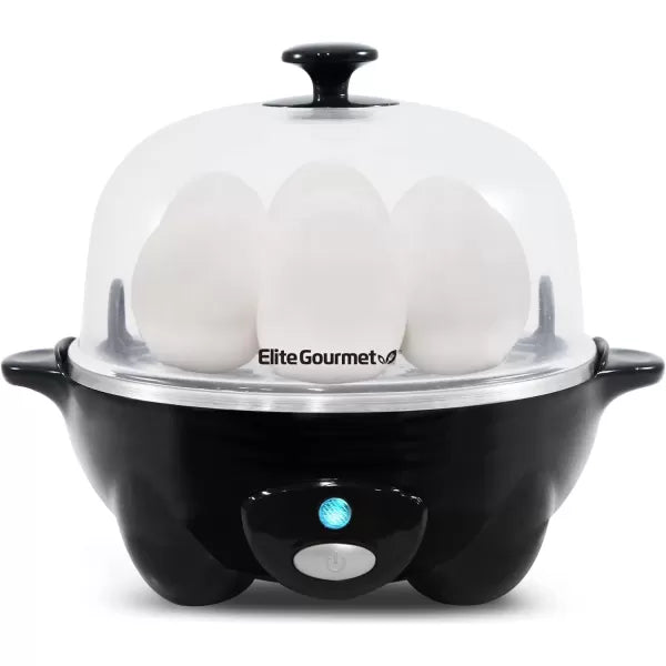 Black 7 Egg Capacity Electric Egg Cooker Y604168