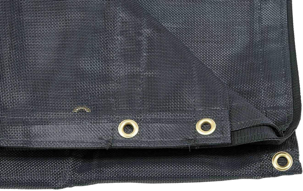 7' x 15' Vinyl Coated Mesh Dump Truck Tarps with 6 Inch 18oz Double Pocket K9709
