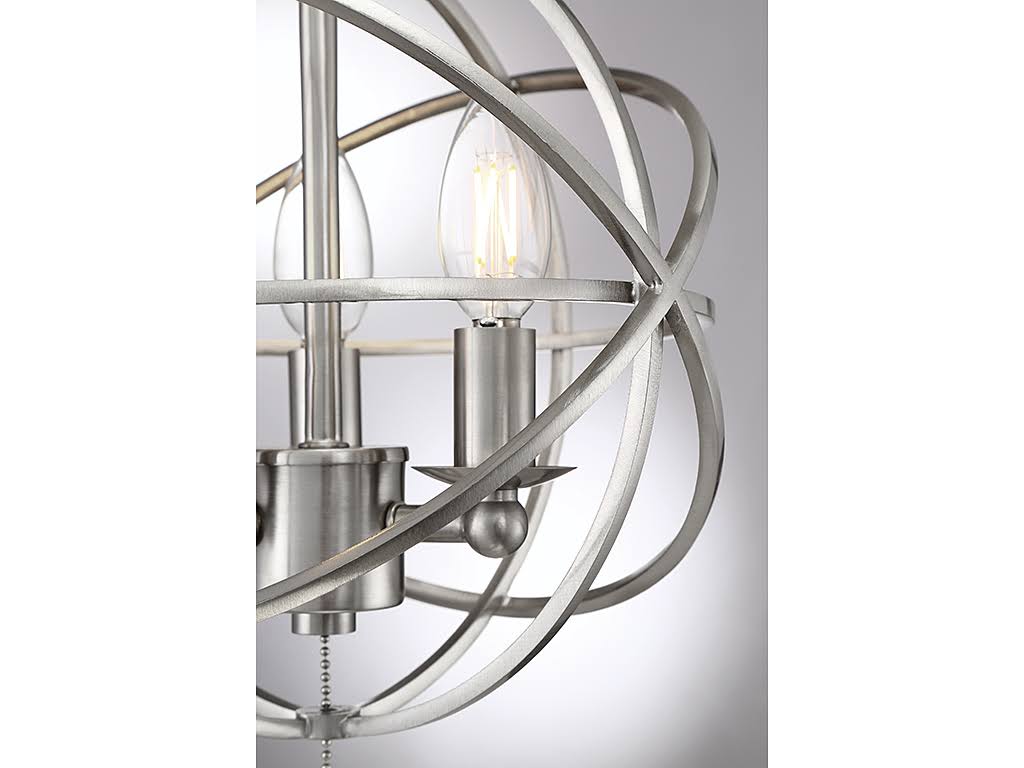 Satin Nickel Fan Light Kit R359