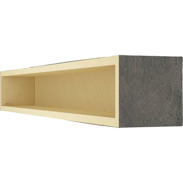 Aged Ash Sandblasted Faux Wood Fireplace Mantel Y23462