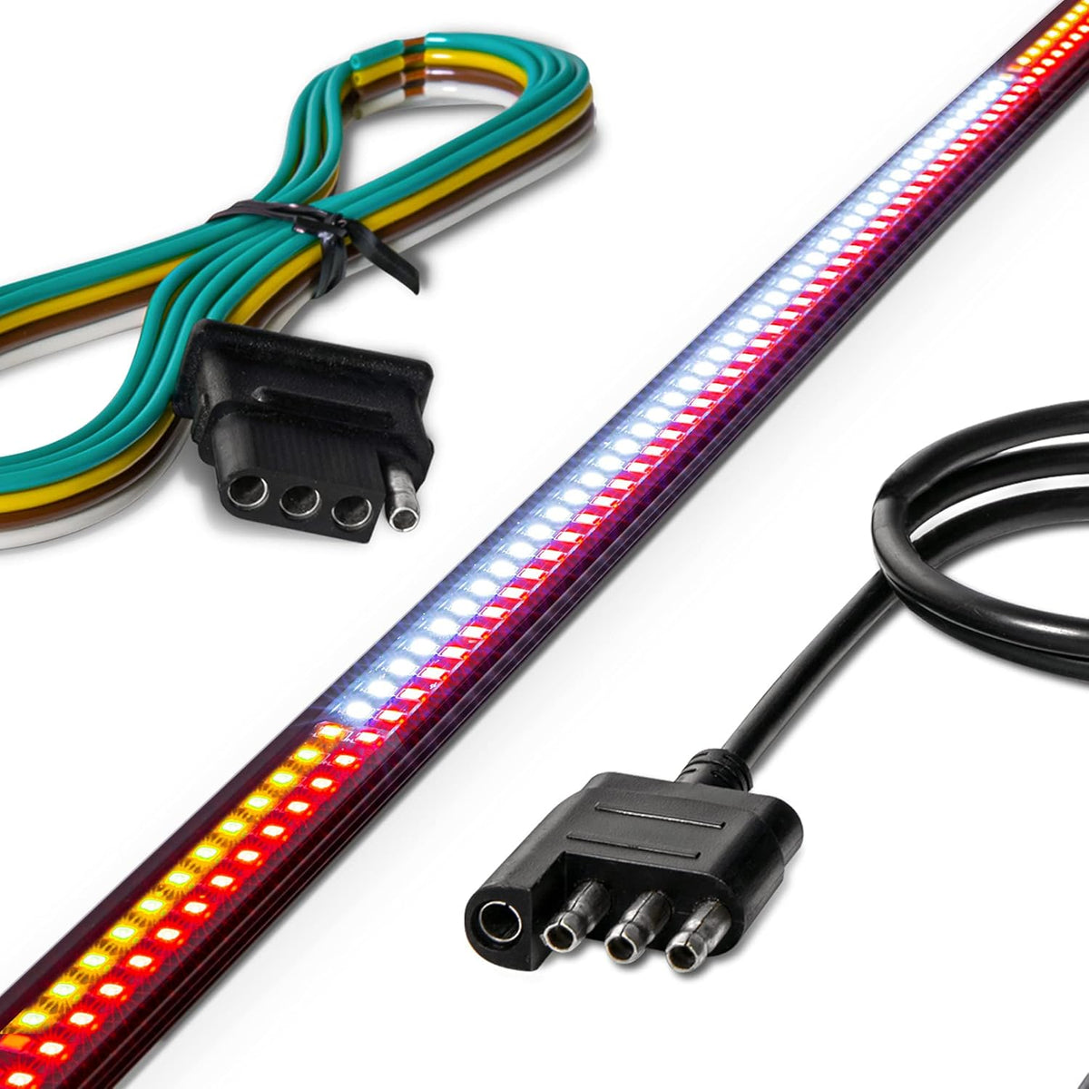49 LED Tailgate Light Bar with Rigid Aluminium Frame Amber Sequential Turn Signal IP66 Waterproof K72688