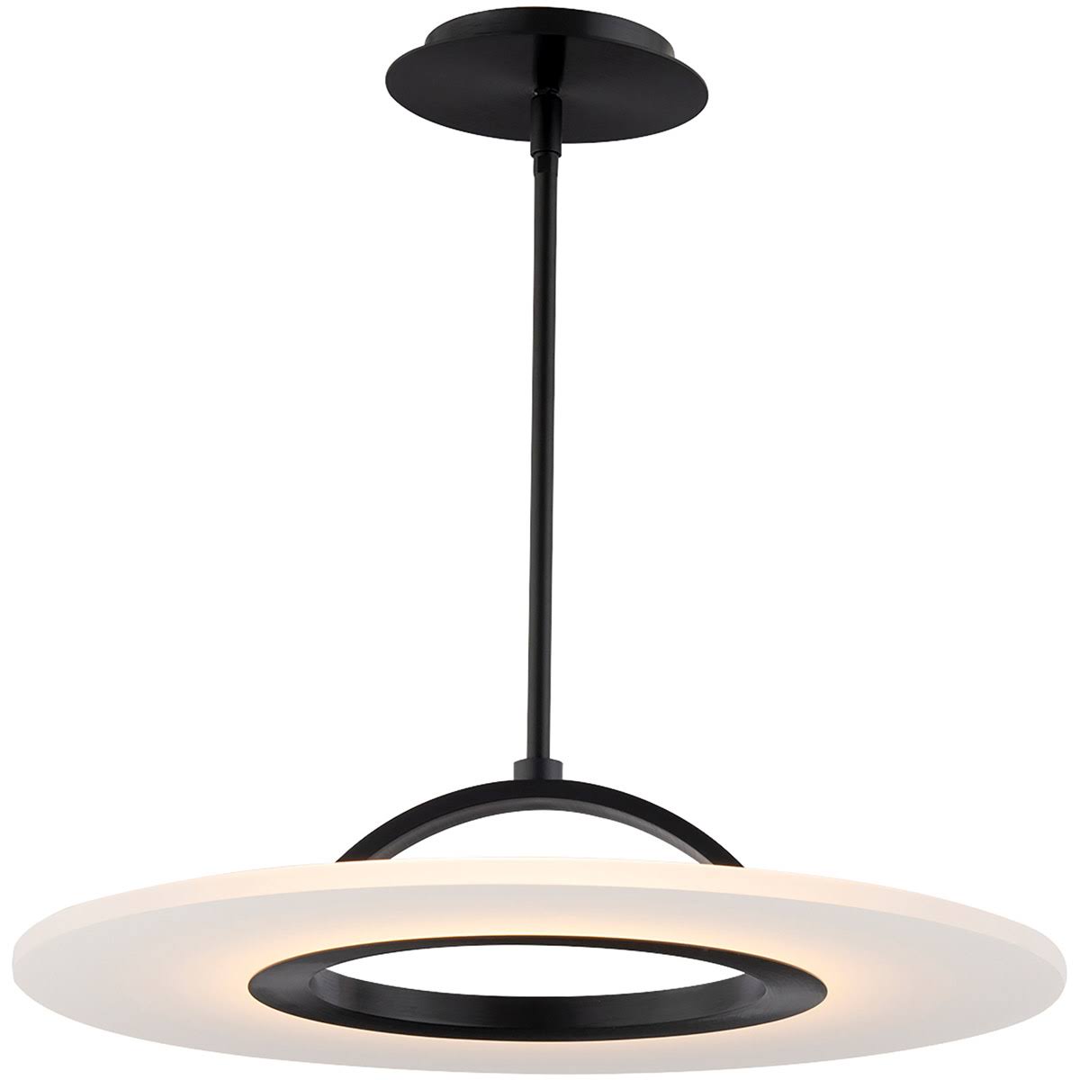 Black LED Semi-Flush Mount B985523