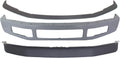 Front Bumper Set of 3 Paintable With Molding Holes W46819