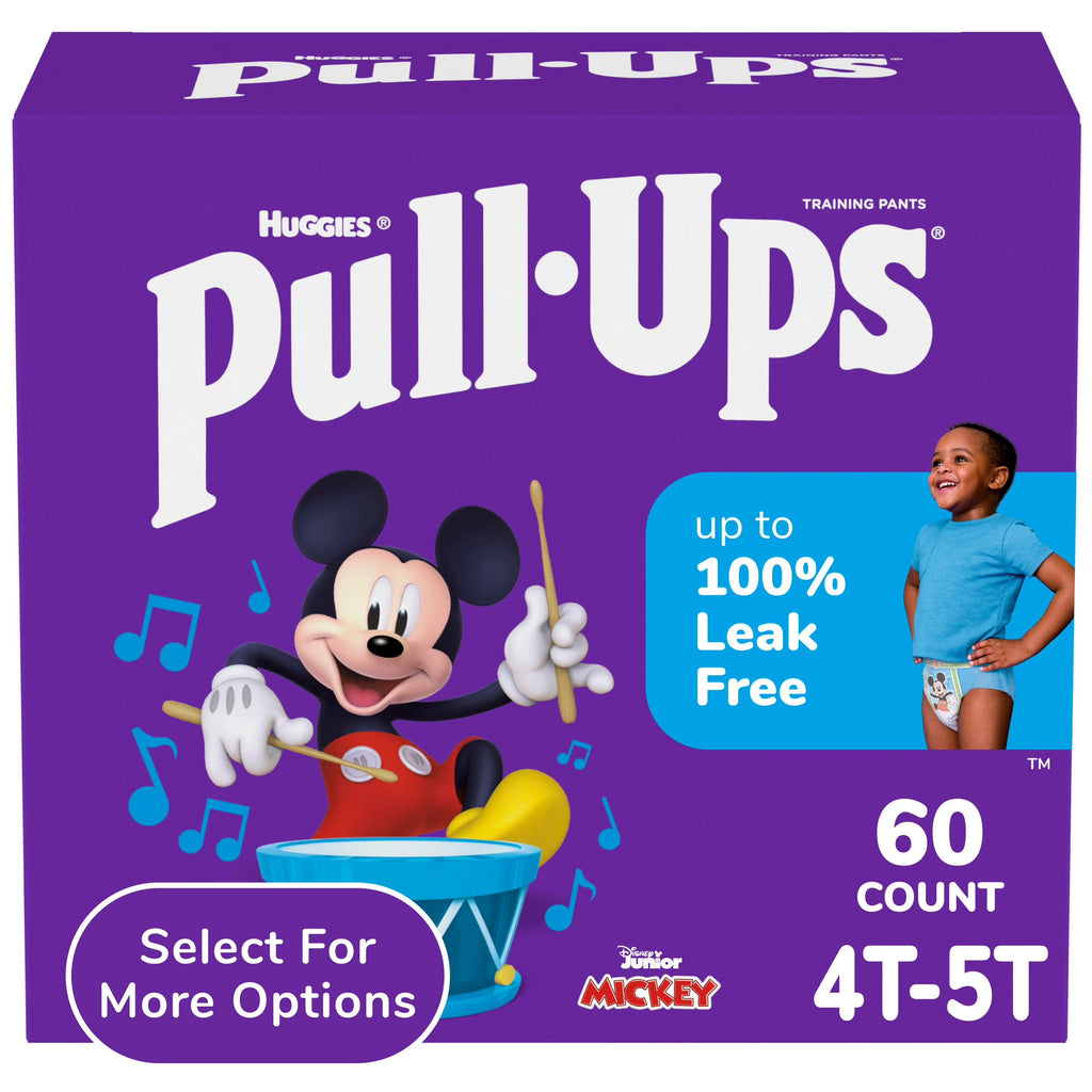 Boys' Potty Training Pants, 4T-5T (38-50 lbs), 60 Count S675990