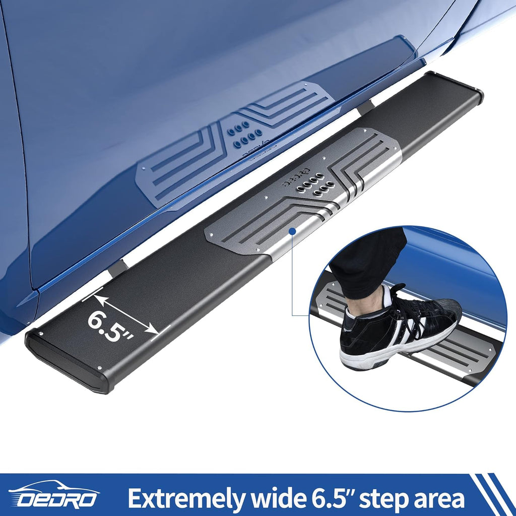 Chrome Textured Aluminum Alloy Side Steps Nerf Bars I314