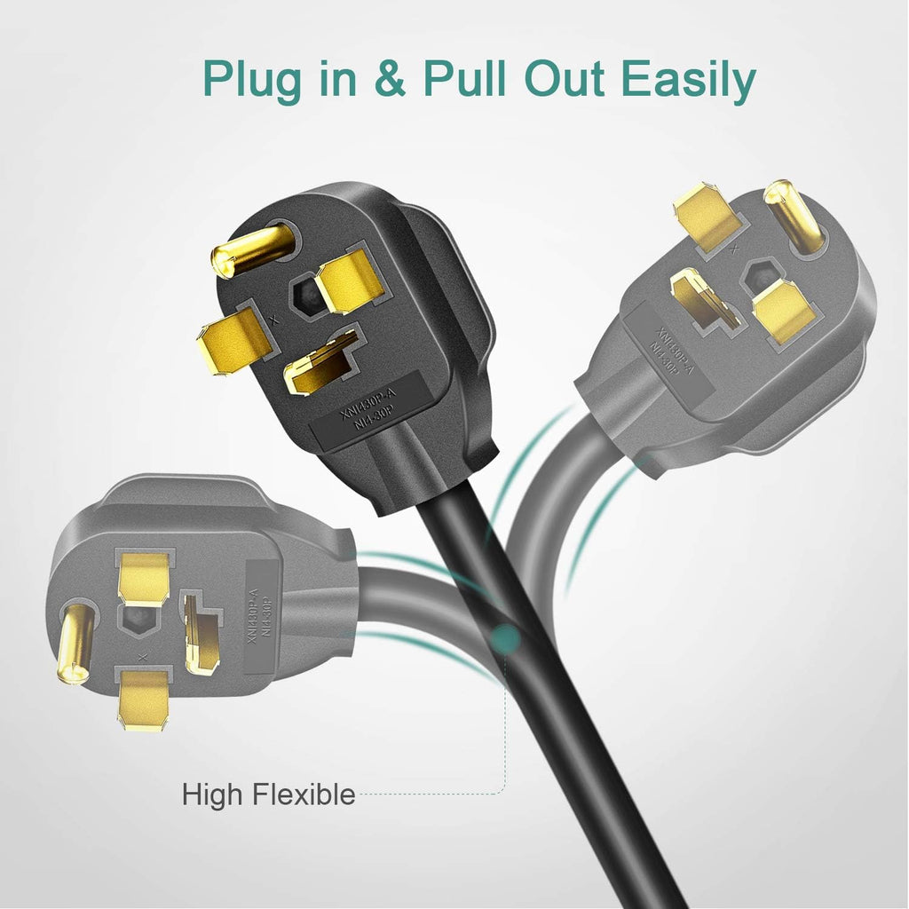 Dryer Extension Cord 4 Prong, 30 Amp, NEMA 14-30P to 14-30R, 125V/250V, 25 Feet G7066