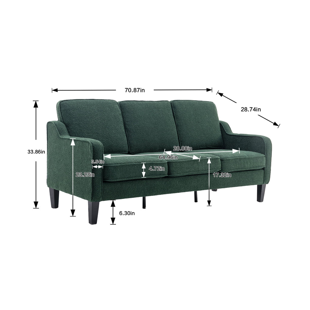 Three Seat Square Arm Sofa R245