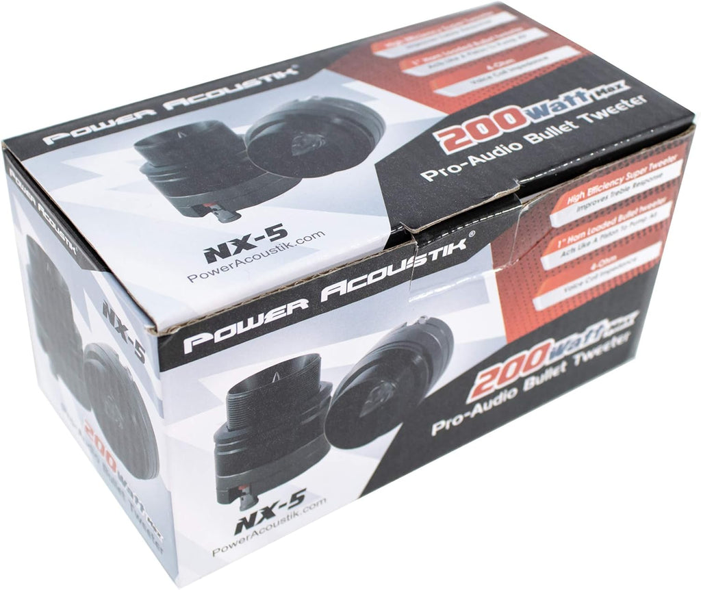 4X 800W 4 Ohm Bullet Horn Super Tweeters Black V562515