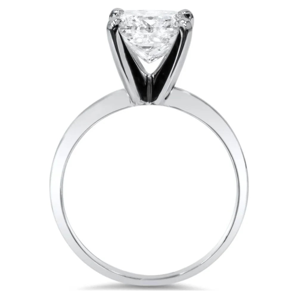 14k White Gold Solitaire Engagement Ring M583