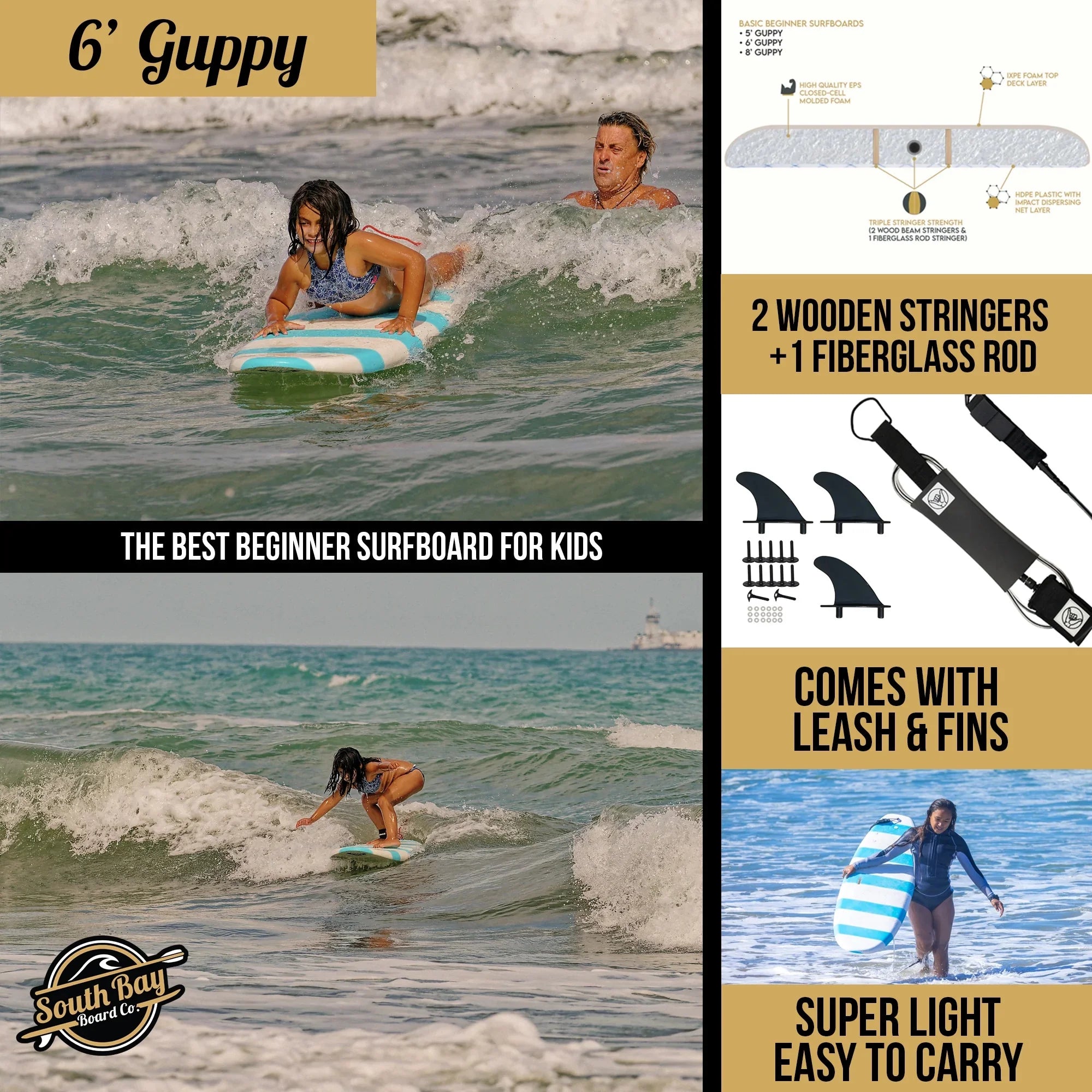 6' Guppy Surfboard X6964