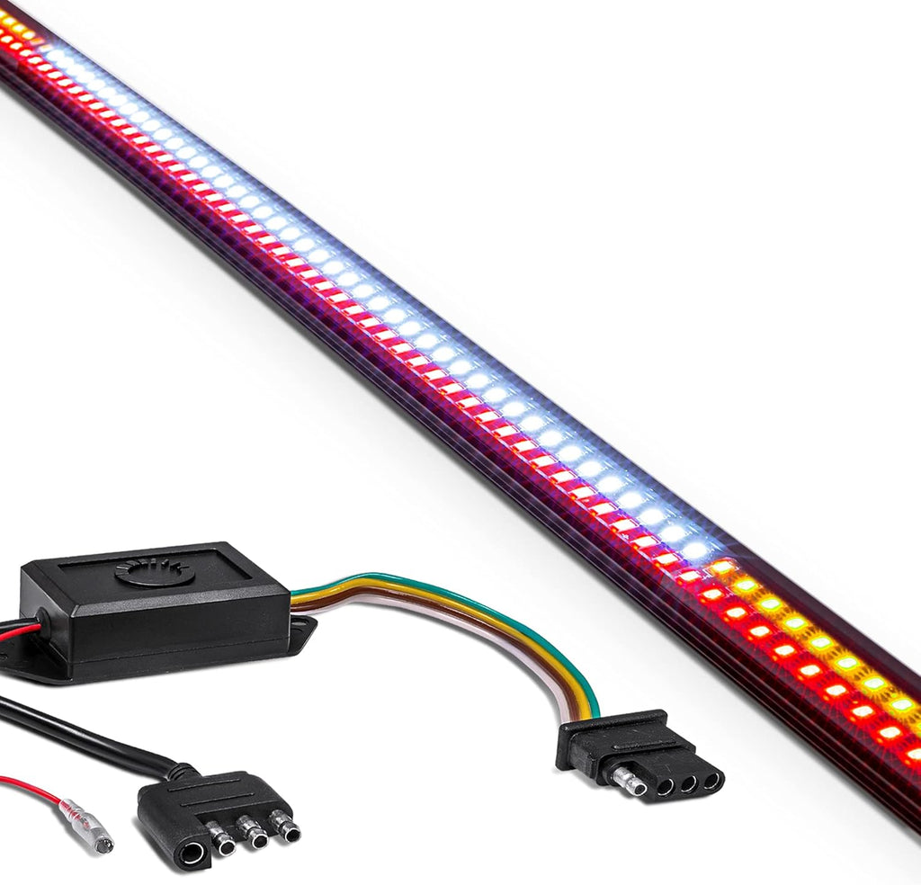 49 LED Tailgate Light Bar with Rigid Aluminium Frame Amber Sequential Turn Signal IP66 Waterproof K72688