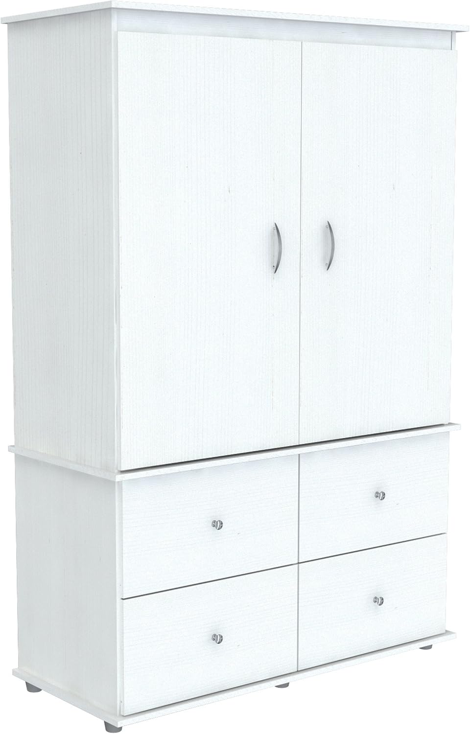 White Armoire Audio Video Combo E584630