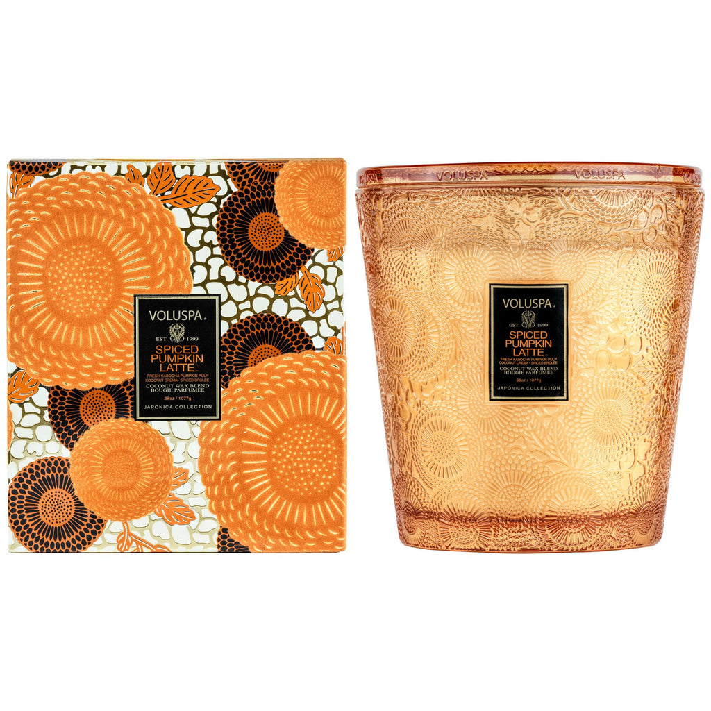 Spiced Pumpkin Latte 3 Wick Hearth Candle U48537