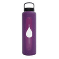 750ml Reusable Glass Water Bottle with Loop Cap and Silicone Sleeve K503910